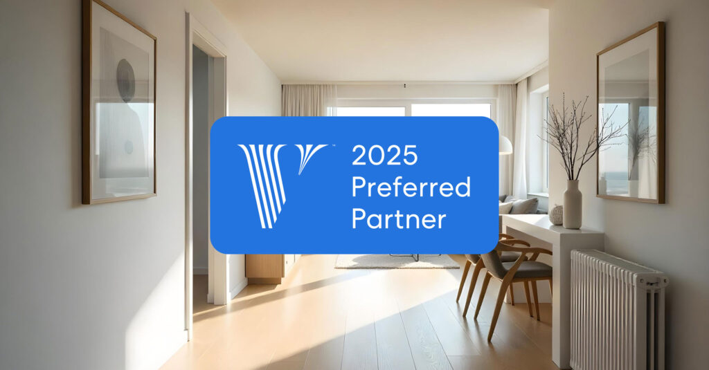 Header vOffice ist vrbo preferred partner 2025.